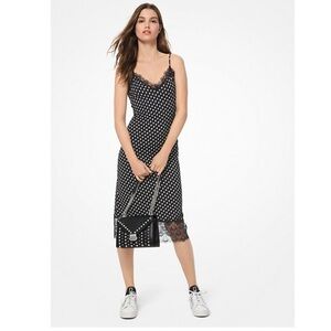 MICHAEL Michael Kors XS Lace Polka dot dress NWT